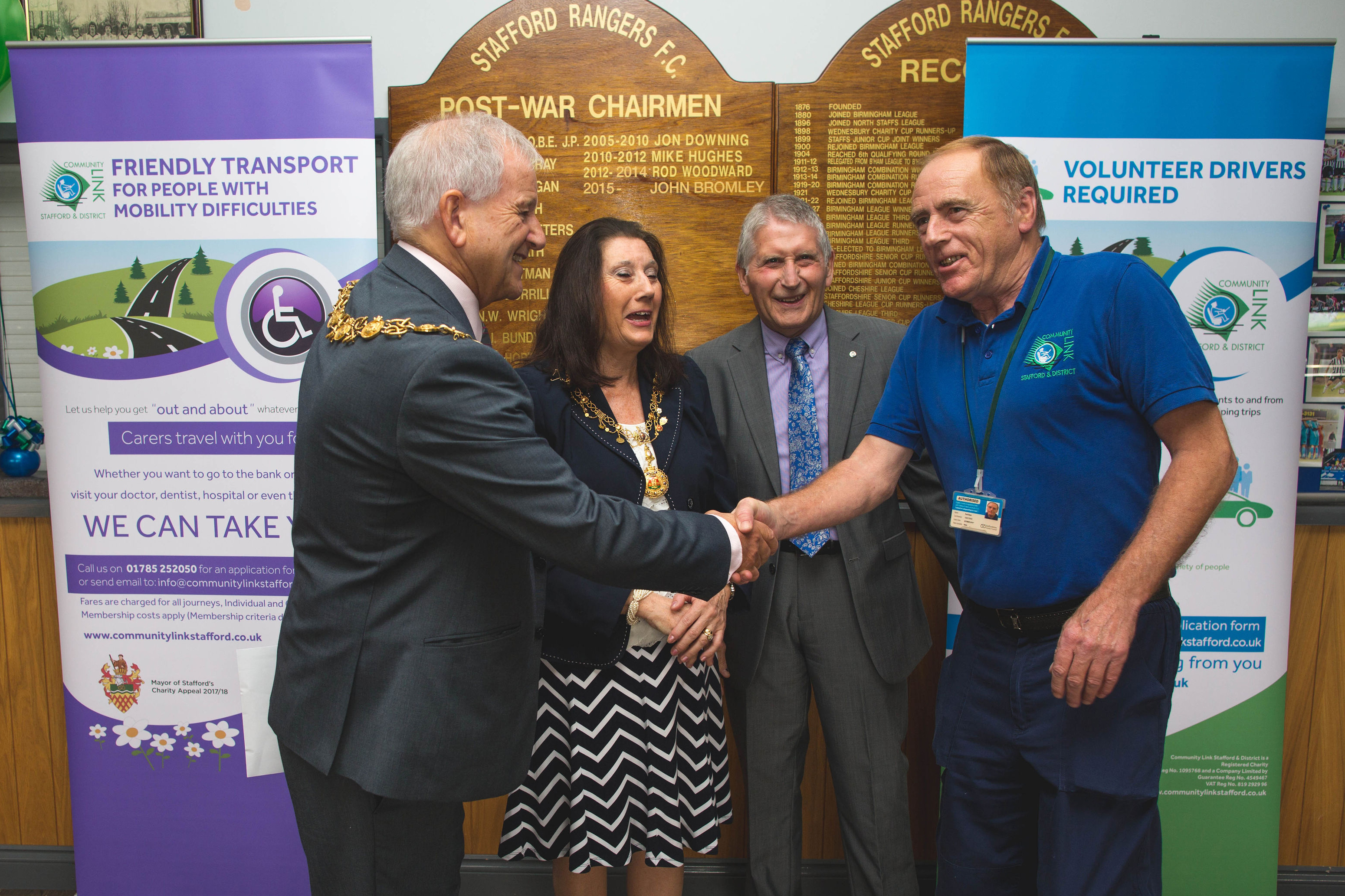 Community Links Stafford Drivers Award presentation